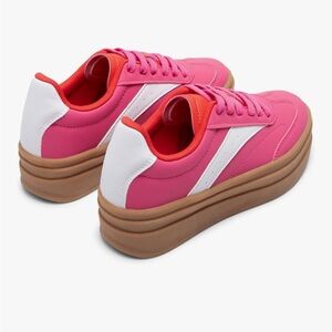 Hot pink dream paris platform tennis shoes